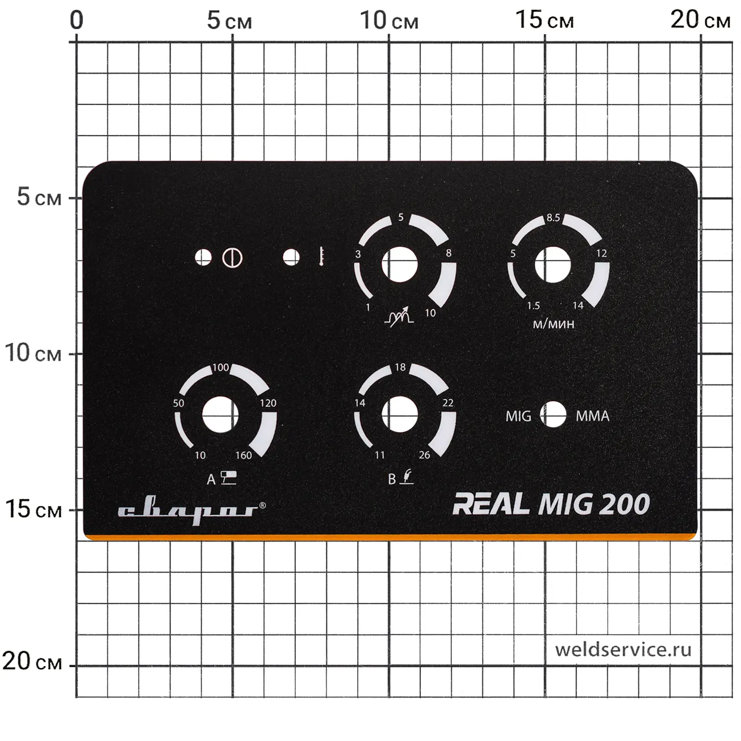 Накладка на лицевую панель MIG200(N24002N)