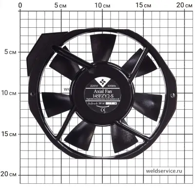 Вентилятор D28002 (145FZY-2S, 220v, TIG200, TIG180, ARC160, CUT40)