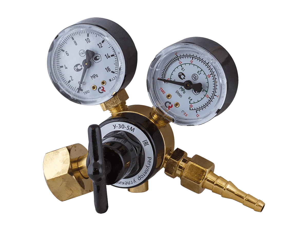 Регулятор расхода углекислотный Сварог У-30-5М (манометр + расходомер)