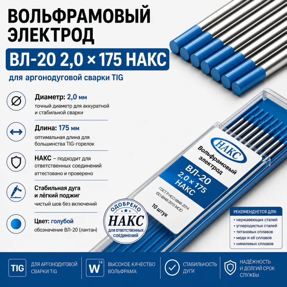 ВЛ-20 175 мм Ø 2,0 НАКС