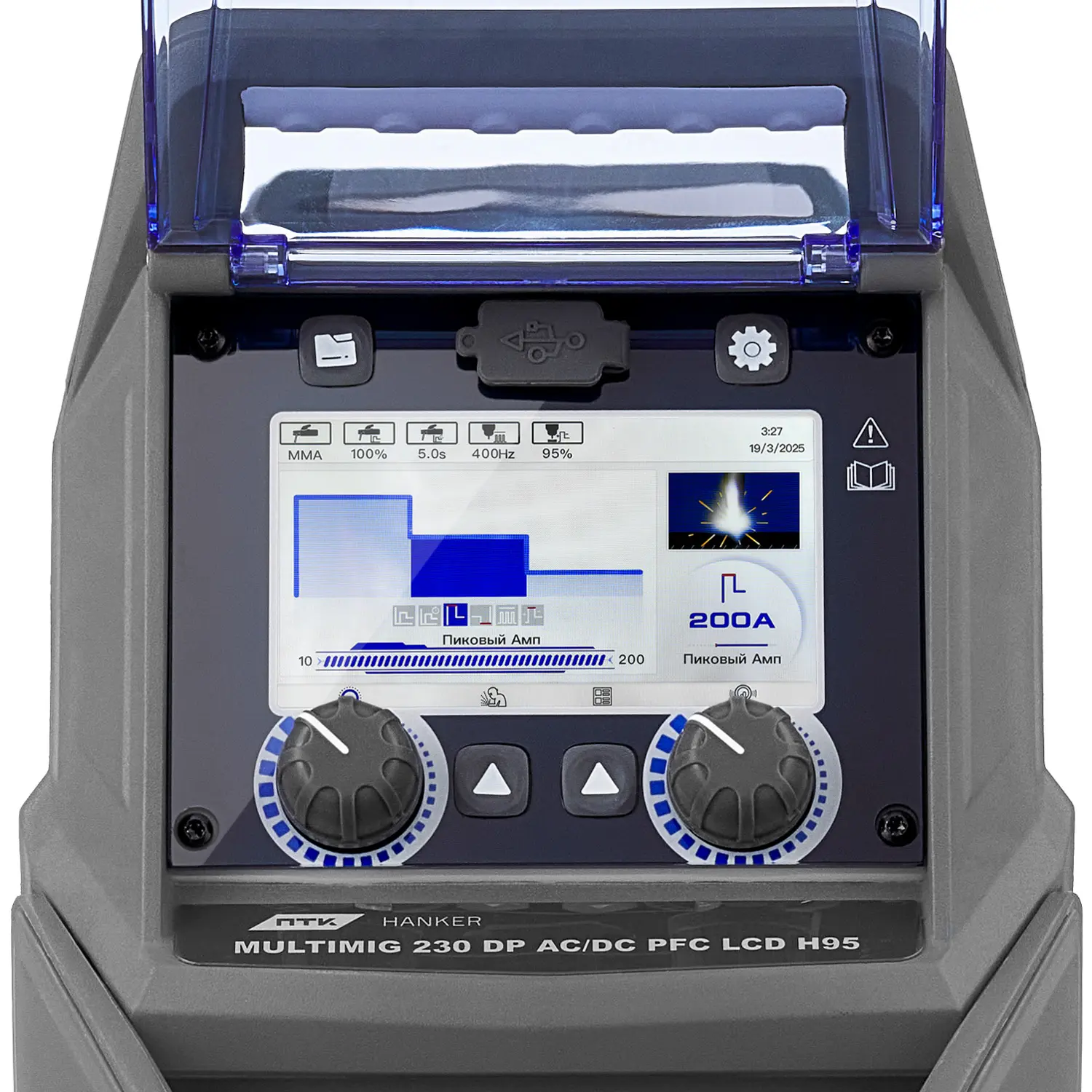 Сварочный полуавтомат ПТК HANKER MIG 230 DP AC/DC PFC LCD H95