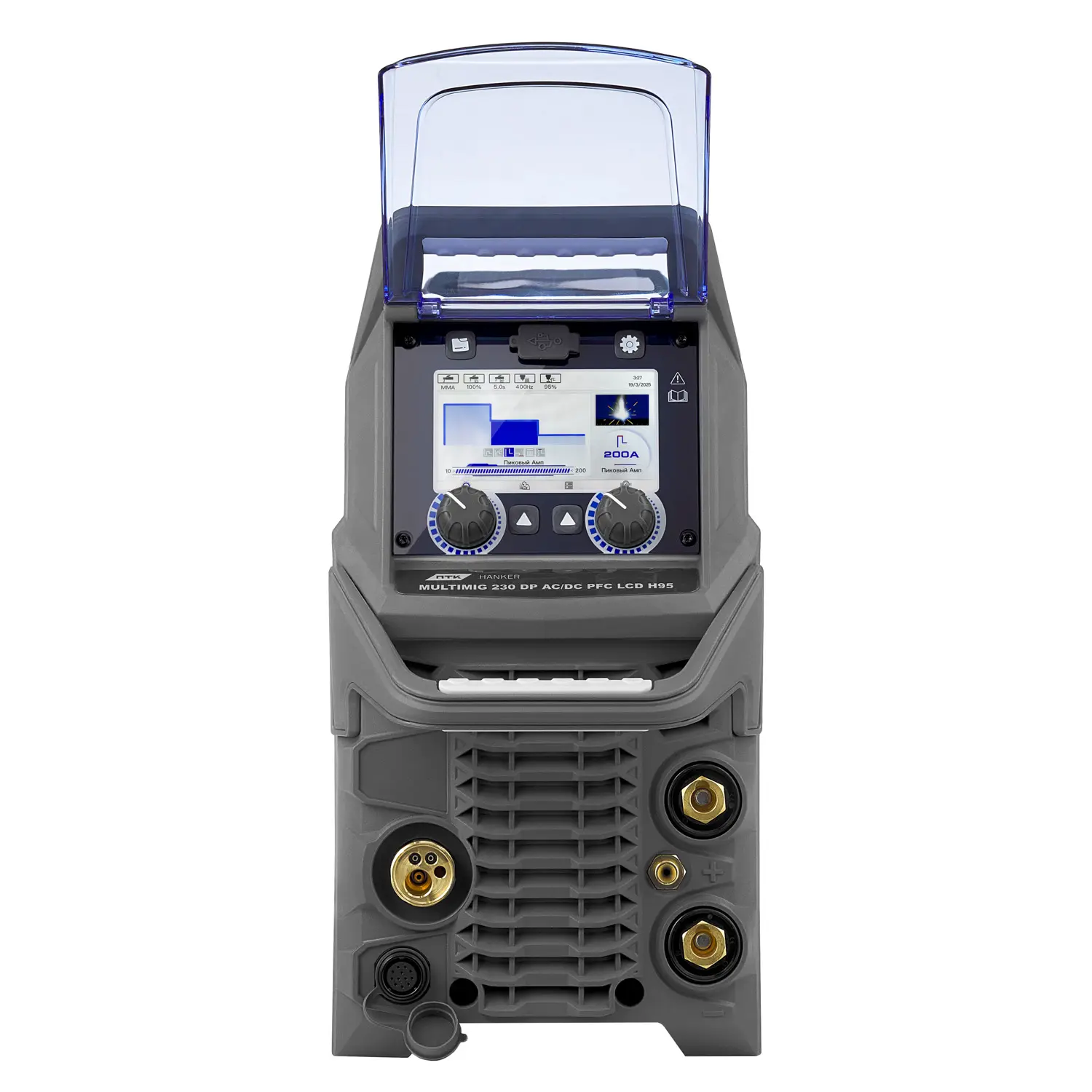 Сварочный полуавтомат ПТК HANKER MIG 230 DP AC/DC PFC LCD H95