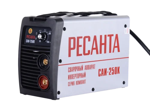 Сварочный аппарат инверторный Ресанта САИ 250К (компакт) сварочный аппарат MMA