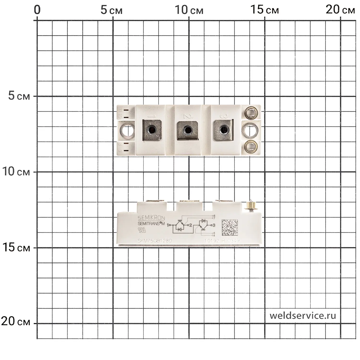 Модуль IGBT SKM75GB128DE (CUT100)