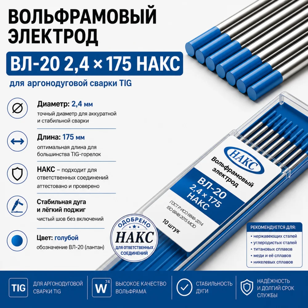 ВЛ-20 175 мм Ø 2,4 НАКС