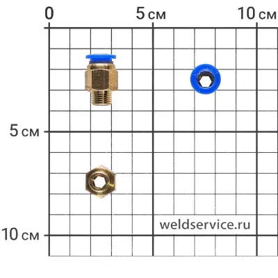 Разъём газовый M10*1.0