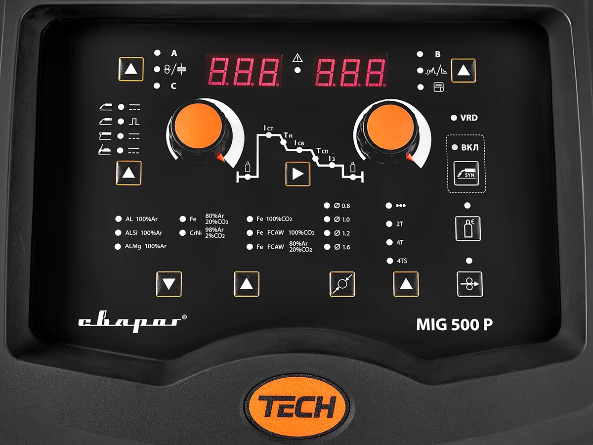 ПОЛУАВТОМАТ ДЛЯ СВАРКИ АЛЮМИНИЯ  TECH MIG 500 P (N36801)