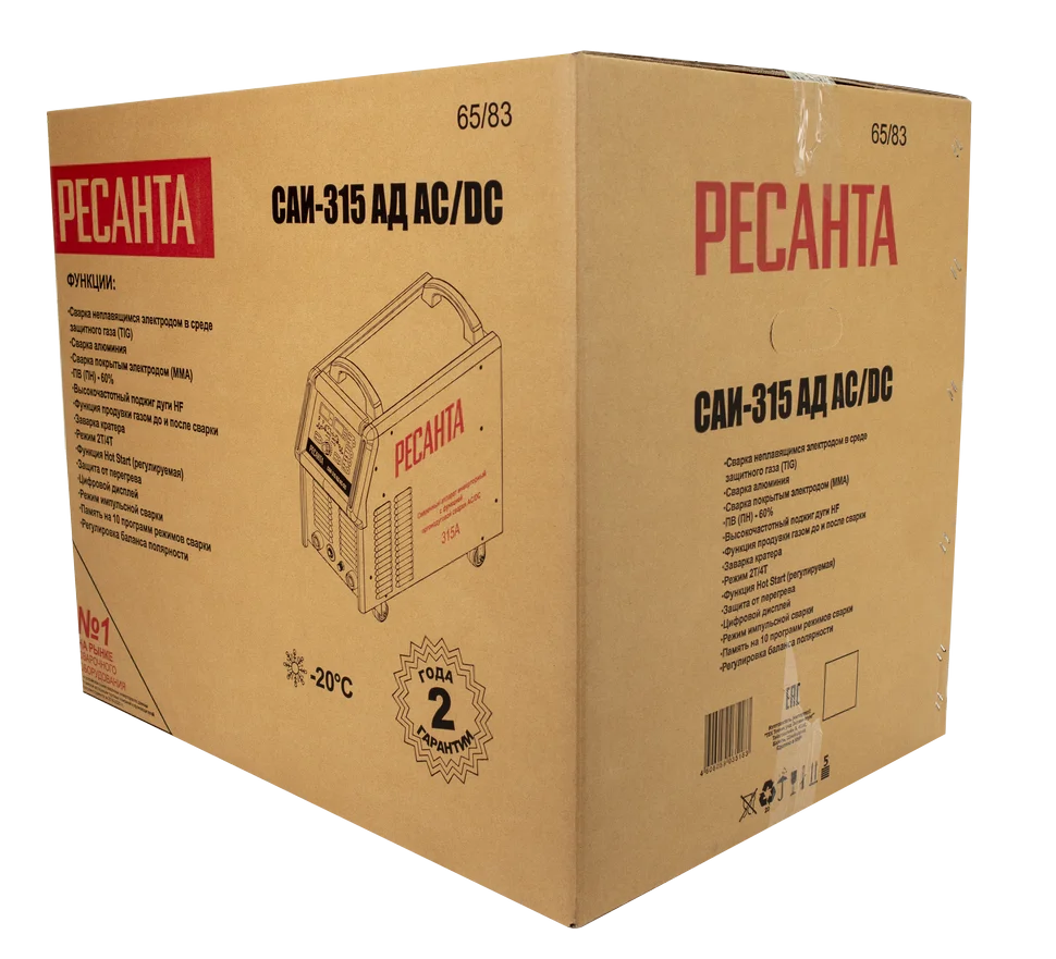 Сварочный аппарат инверторный Ресанта САИ-315 АД (АС/DC)