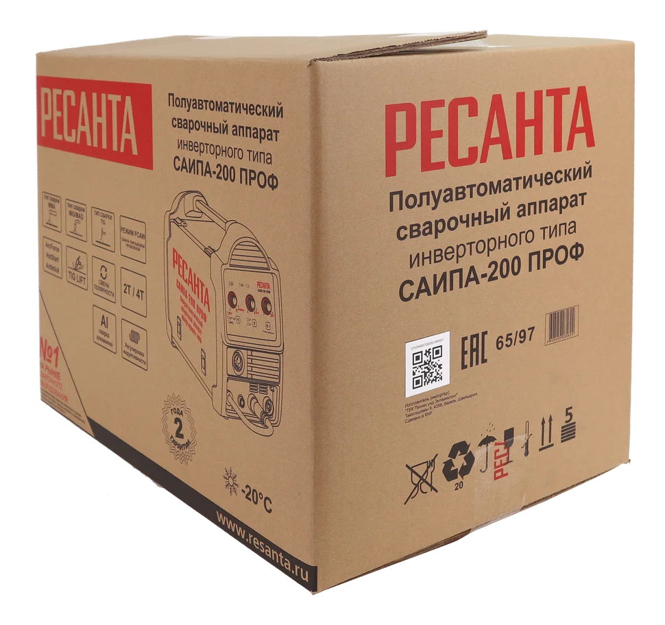 Сварочный полуавтомат Ресанта САИПА-200 ПРОФ (MIG/MAG)