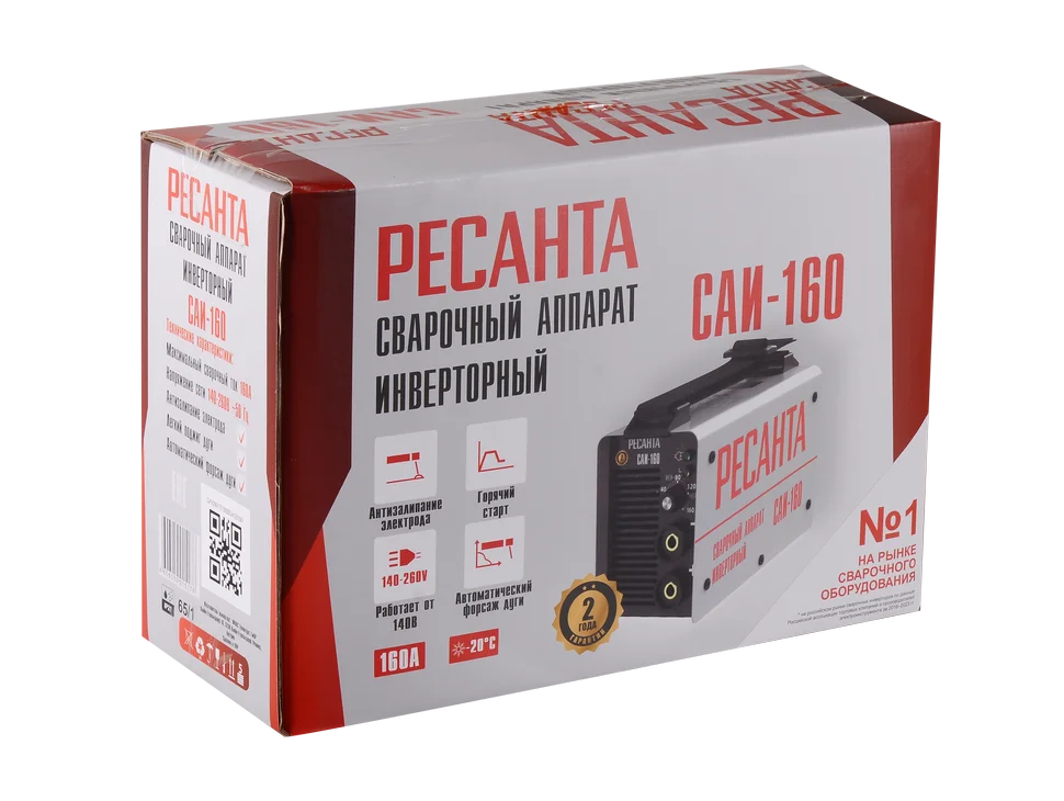 Сварочный аппарат инверторный Ресанта САИ 160 сварочный аппарат MMA