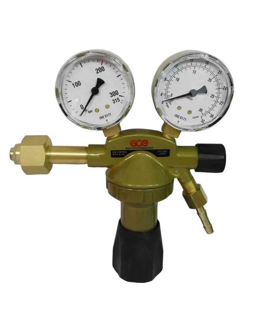 Регулятор для аргона и углекислого газа GCE Mison DIN Plus