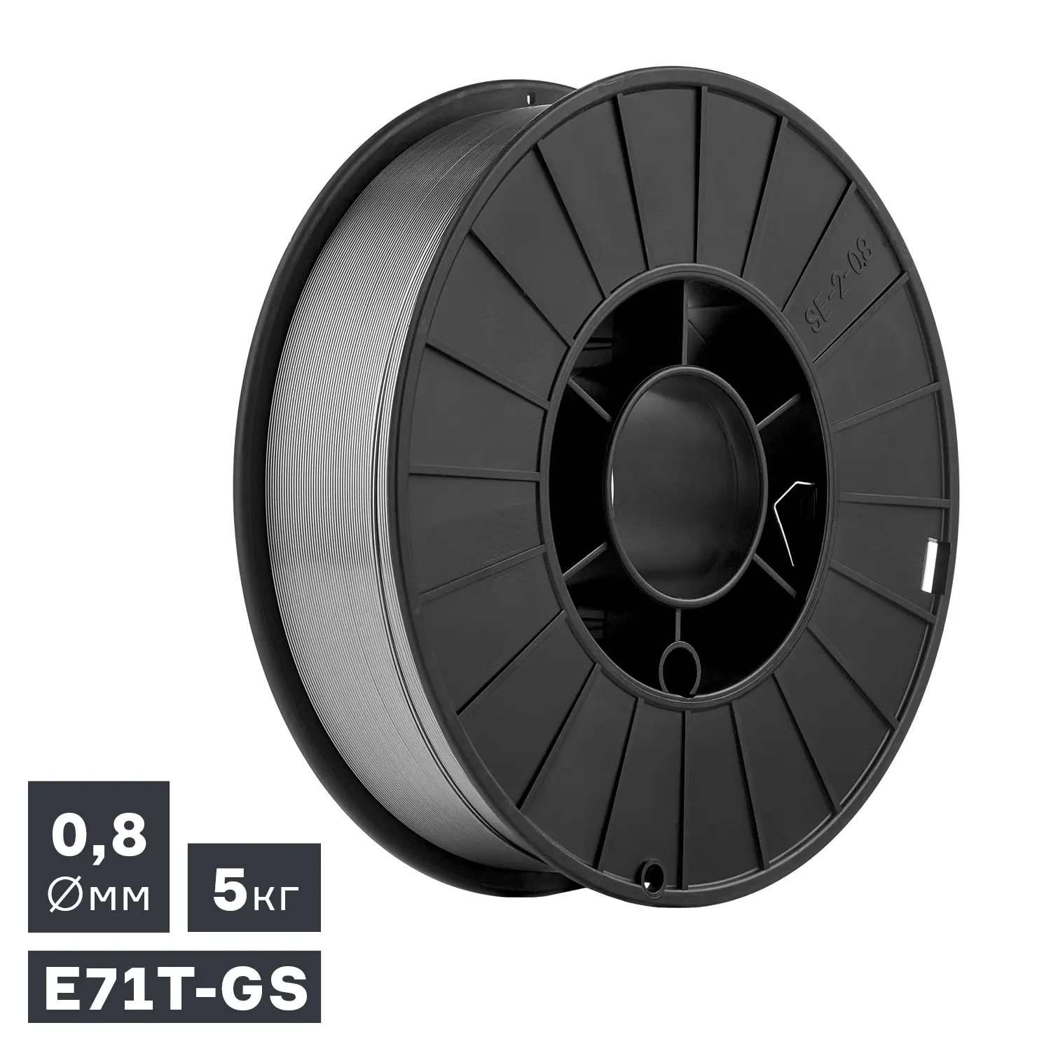 Проволока сварочная MIG, порошковая самозащитная (E71T-GS), Ø 0,8 мм, 5 кг
