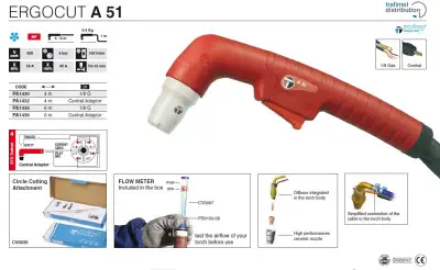 Плазменный резак Ergocut A 51 (CA) 6м Trafimet