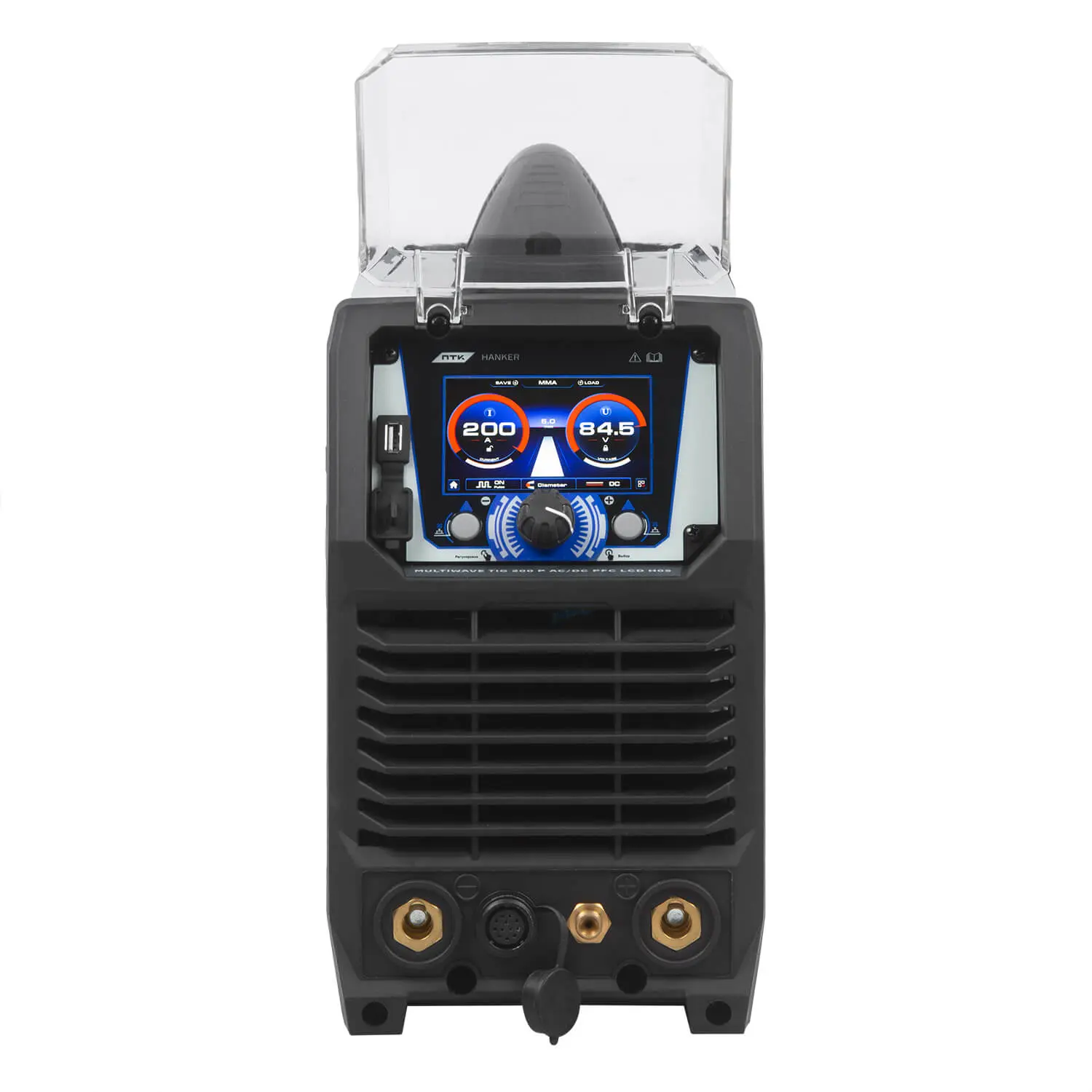 Аргонодуговой сварочный аппарат ПТК HANKER (ХАНКЕР) MULTIWAVE TIG 200 P AC/DC PFC LCD H05