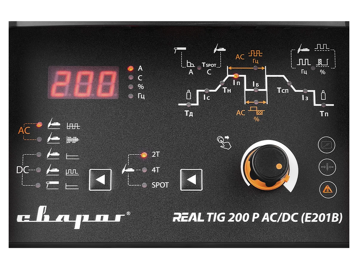 Аргонодуговой сварочный аппарат TIG 200 P AC/DC "REAL" (E201B)