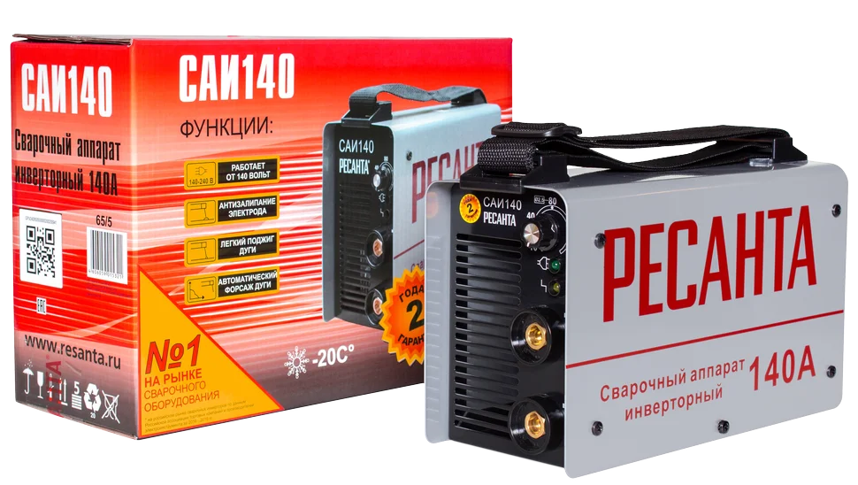 Сварочный аппарат инверторный Ресанта САИ 140 сварочный аппарат MMA