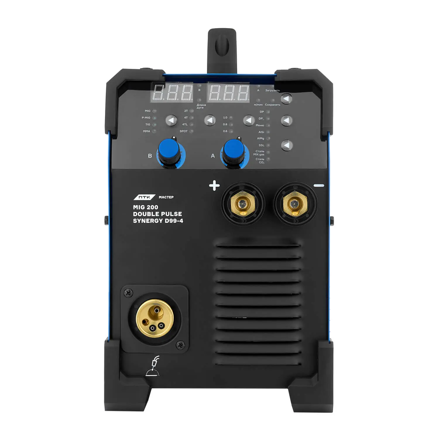 Сварочный полуавтомат ПТК МАСТЕР MIG 200 DOUBLE PULSE SYNERGY D99-4
