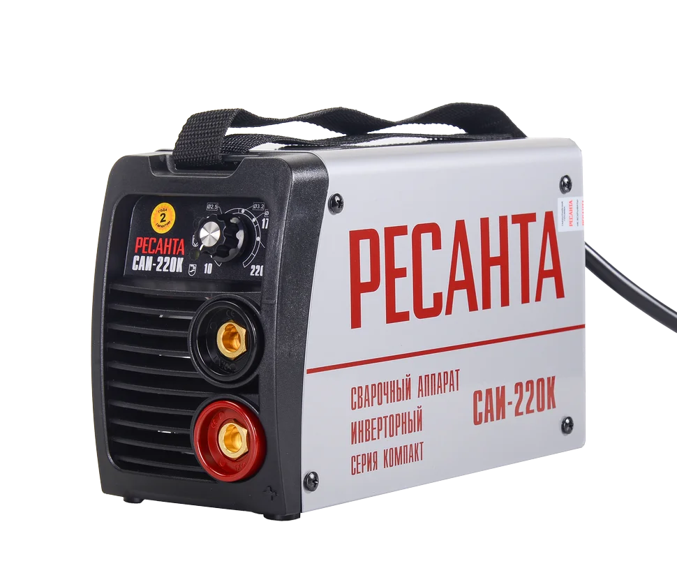 Сварочный аппарат инверторный Ресанта САИ 220К (компакт) сварочный аппарат MMA