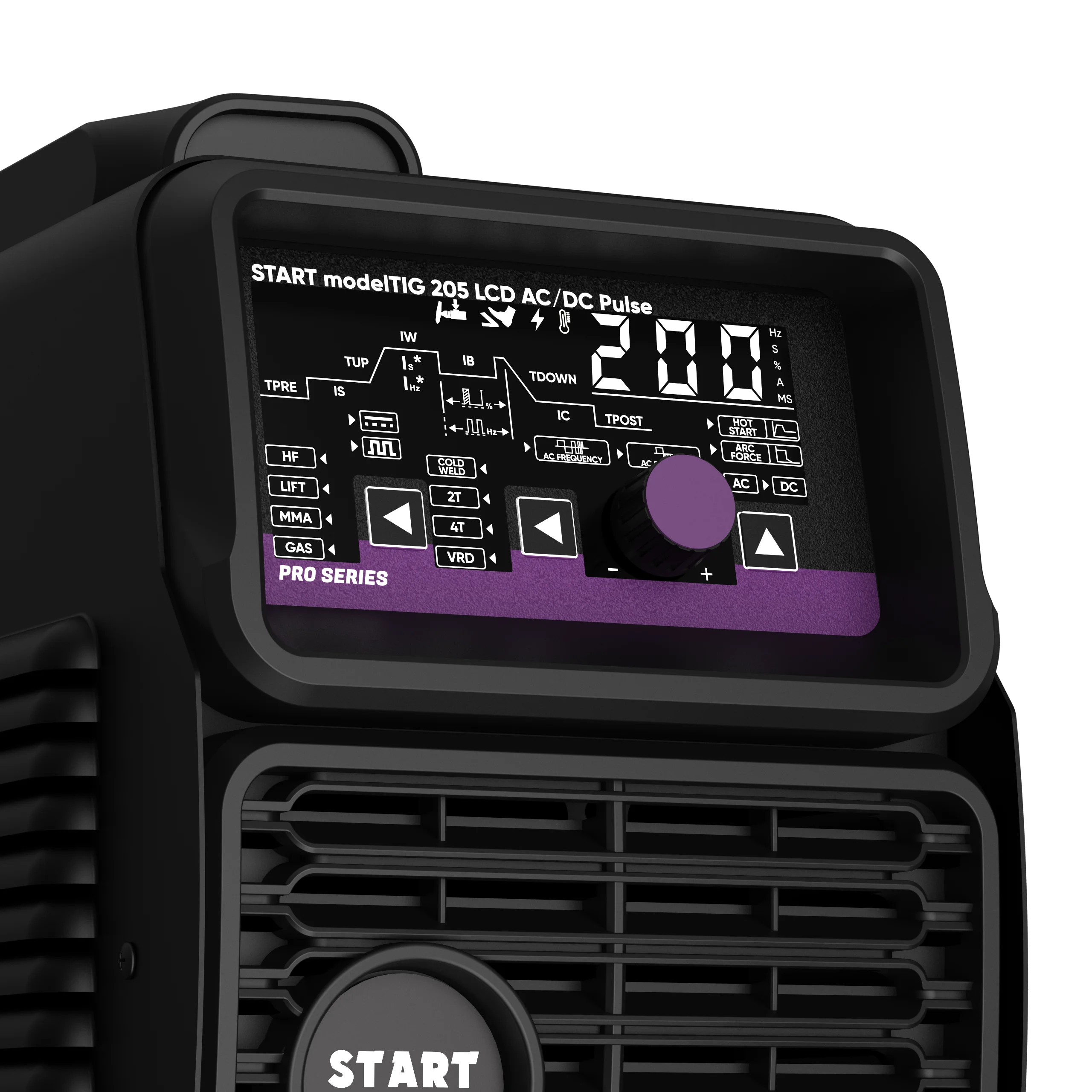 START modelTIG 205 LCD AC/DC TIG PULSE Установка аргонодуговой сварки 3W205APL