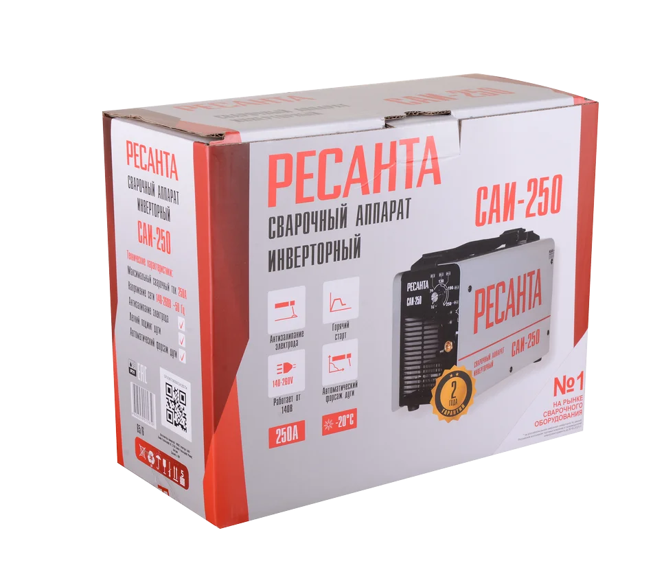 Сварочный аппарат инверторный Ресанта САИ 250 сварочный аппарат MMA