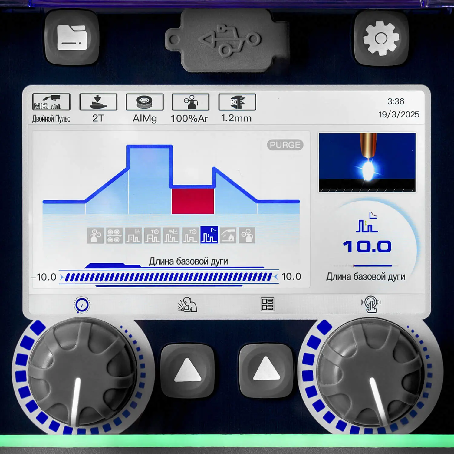 Сварочный полуавтомат ПТК HANKER MIG 230 DP AC/DC PFC LCD H95