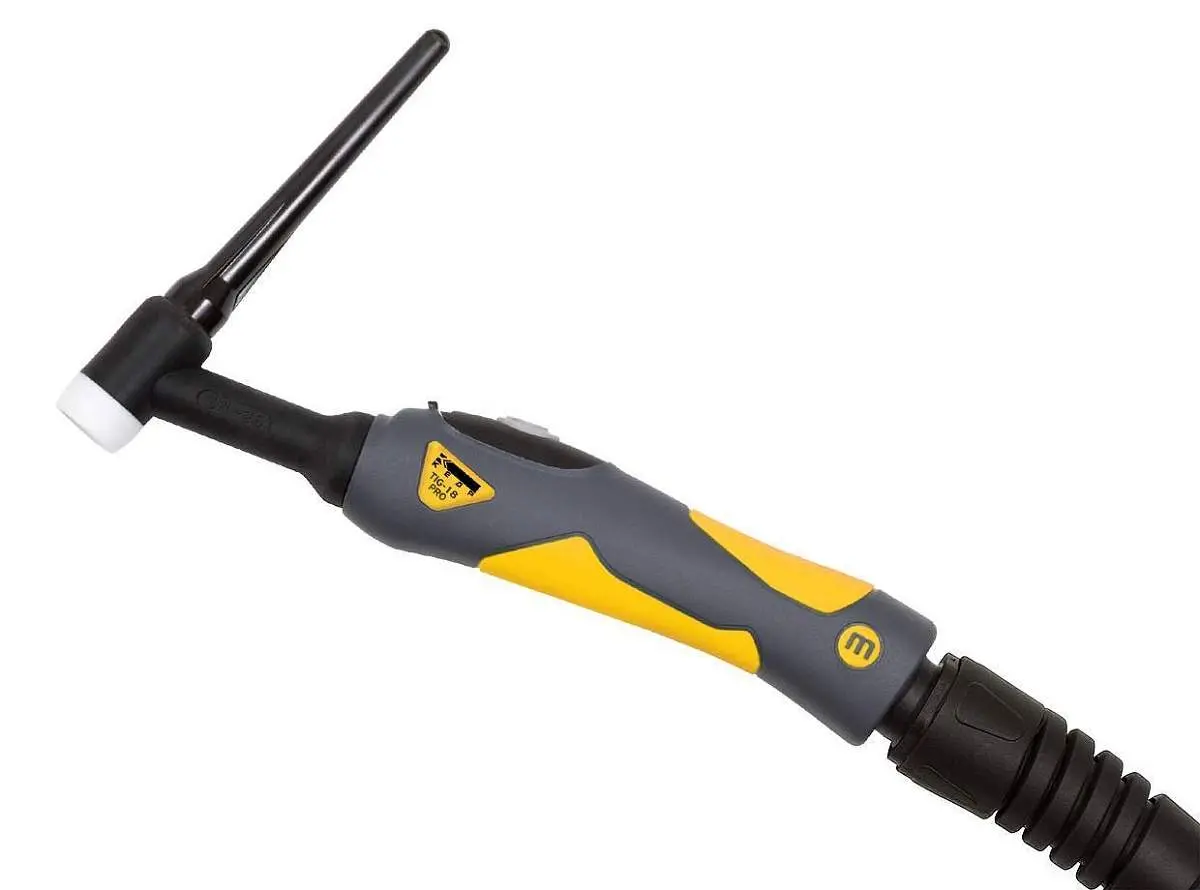 Аргоновая горелка КЕДР TIG-26 TIG-200P TIG-315BP, 2 pin влк.BP, вст.35-50, 1 кн., газ G3/8", головка стд., 4 м