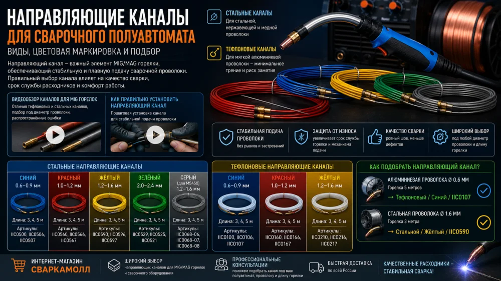 Как правильно подобрать направляющий канал.