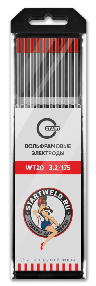 START WT 20 3,2х175 Вольфрамовый электрод (красный) WT2032175