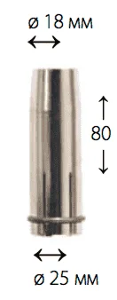 Сопло стандартное KEMPPI FE 42, MMT 42, PMT 42, MMT 52W, PMT 52W