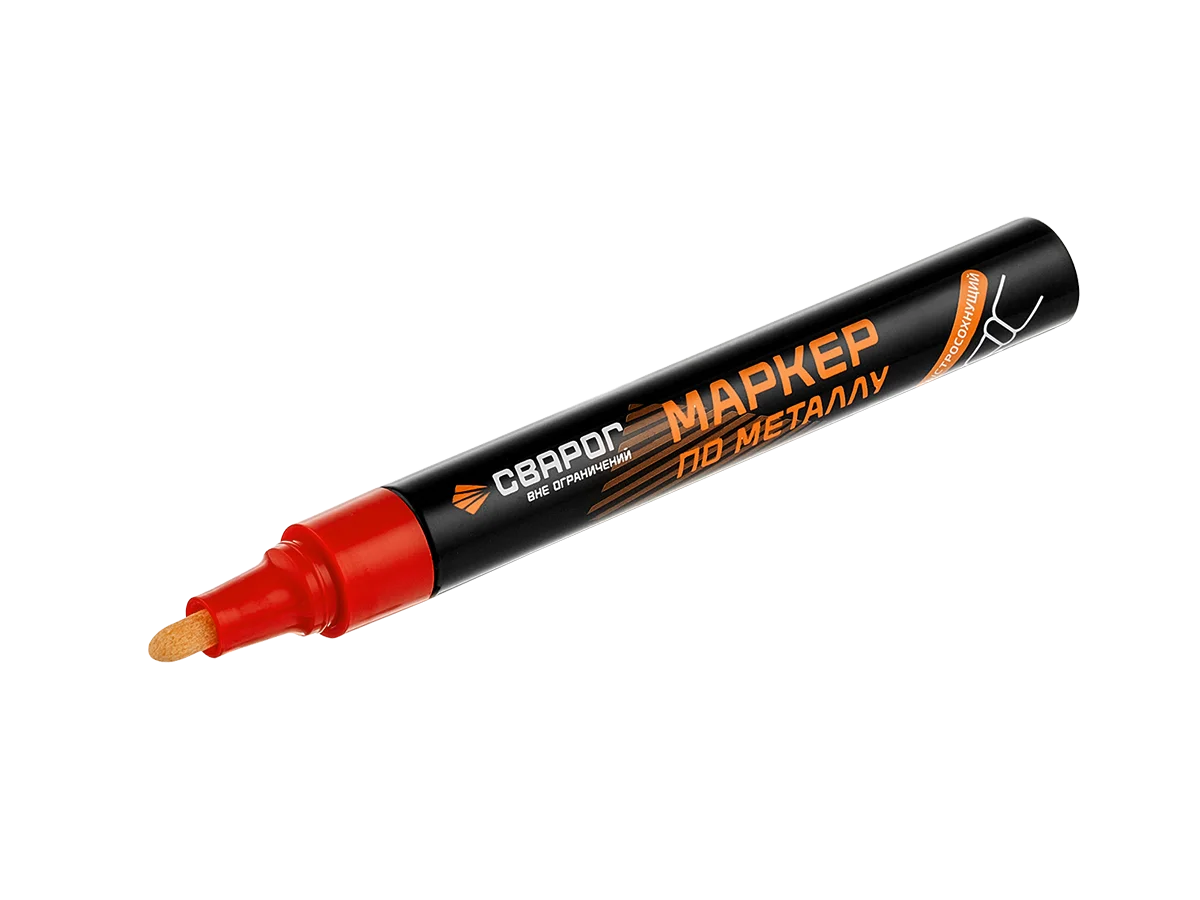 Маркер по металлу 3 мм  , красный