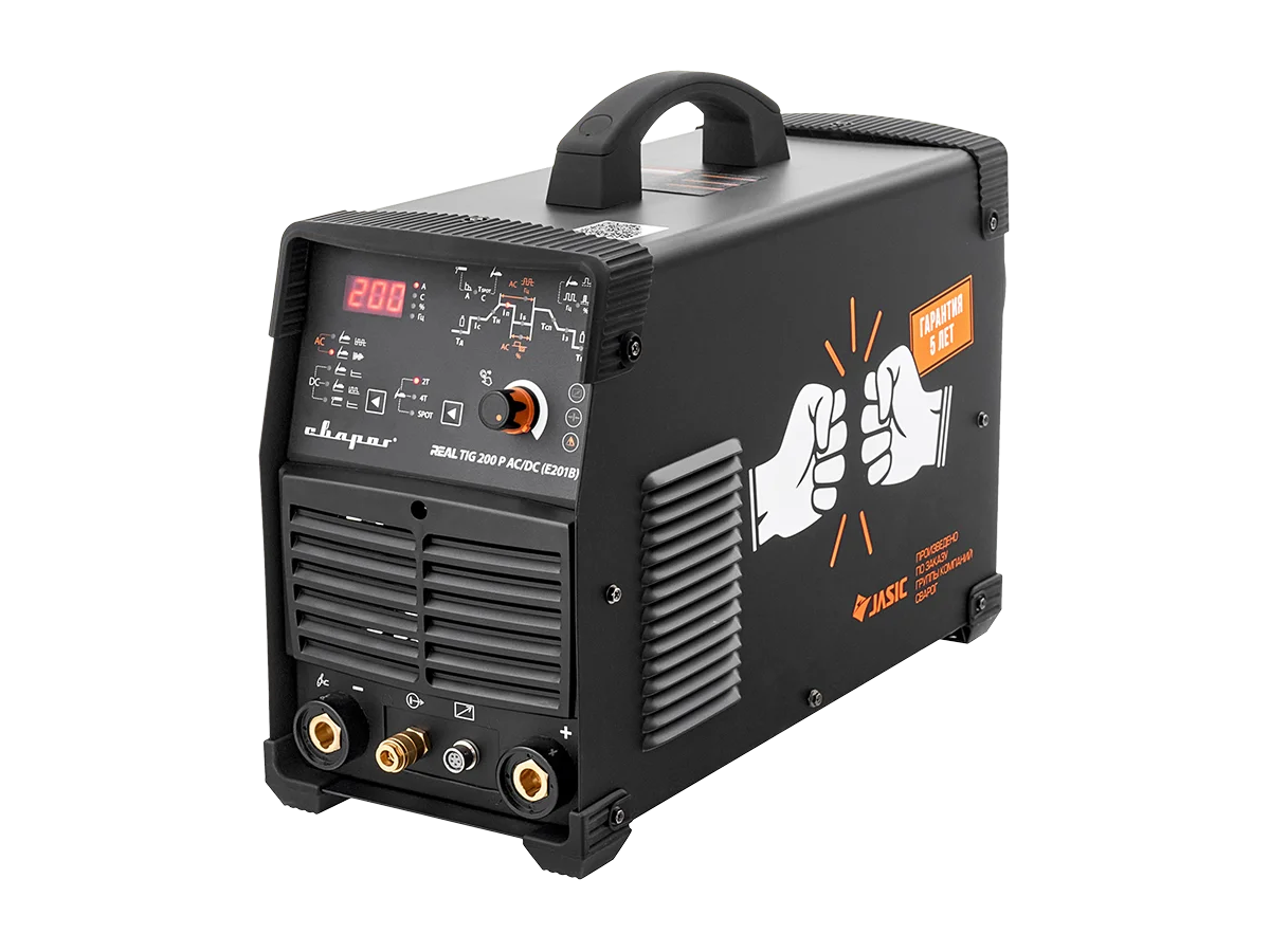 Аргонодуговой сварочный аппарат REAL TIG 200 P AC/DC BLACK (E201B)