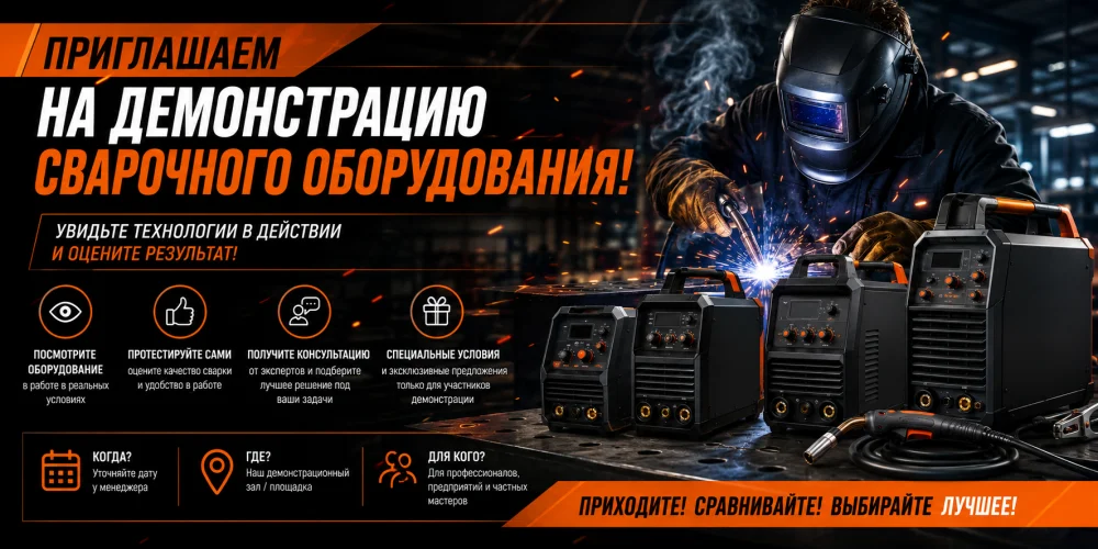 Приглашаем на демонстрацию сварочного оборудования TRITON