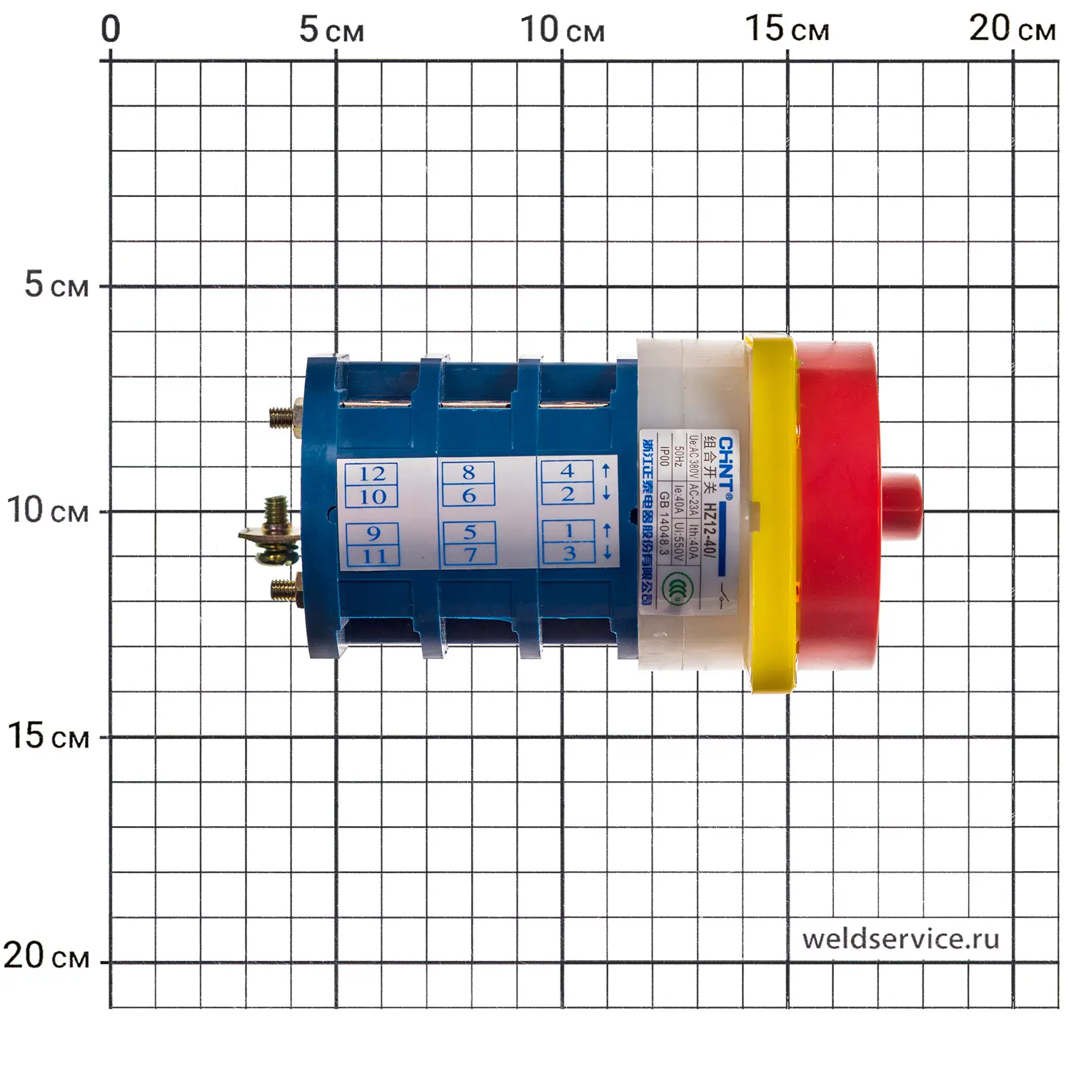 Галетный выключатель HZ12-40/04(3ф)