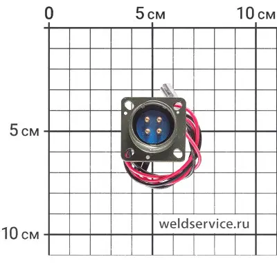 Разъем 4 pin панельный (ARC 315) (штекер)