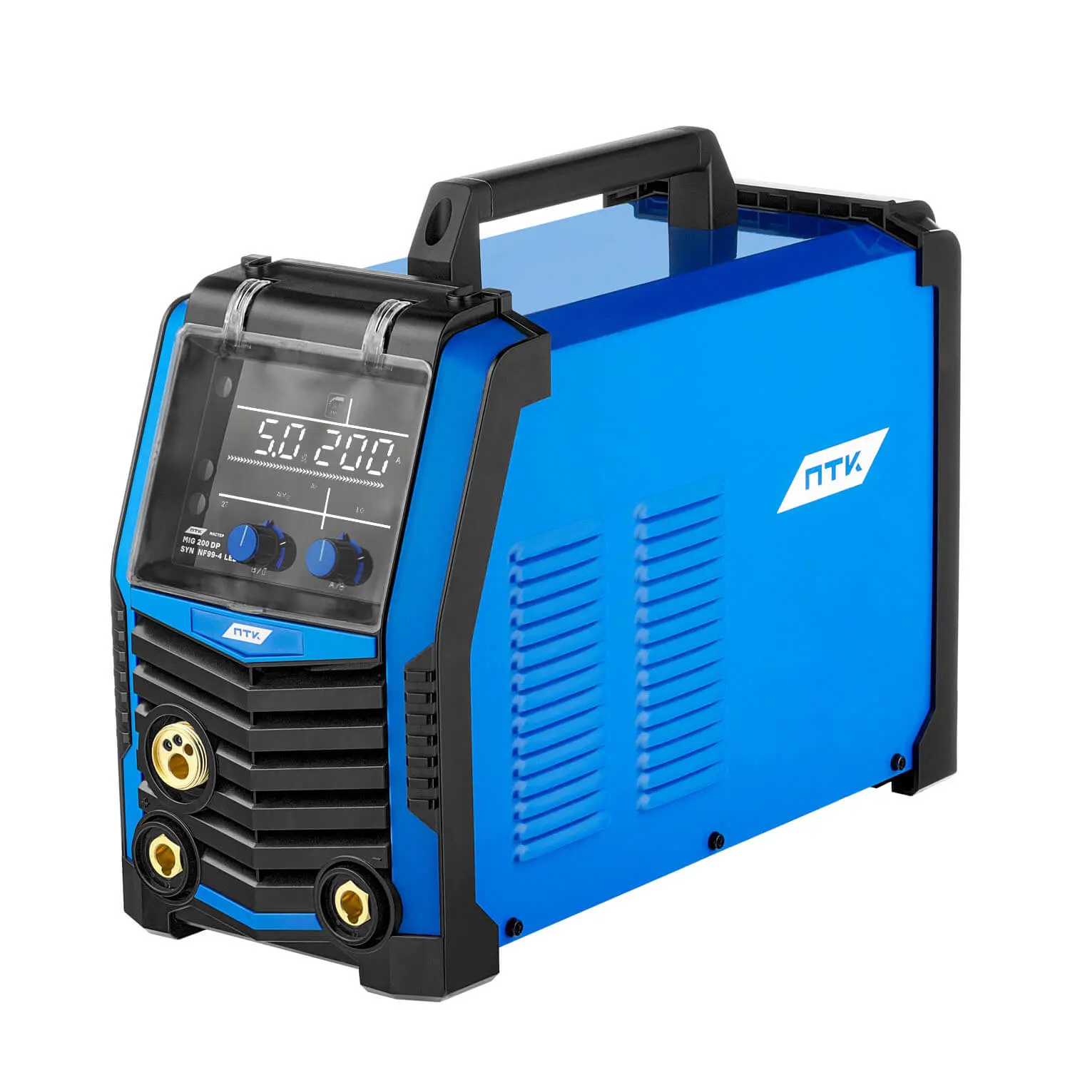 Сварочный полуавтомат ПТК МАСТЕР MIG 200 ДВОЙНОЙ ПУЛЬС SYN NF 99-4 LED
