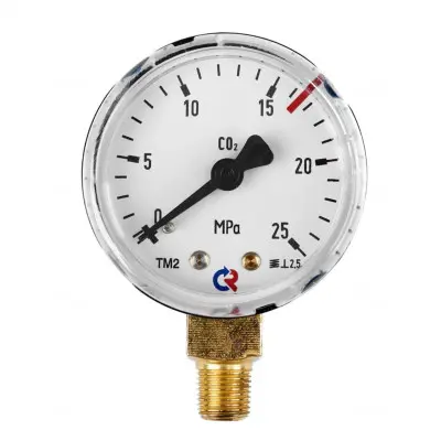 Манометр 25,0 МПа, углекислый газ