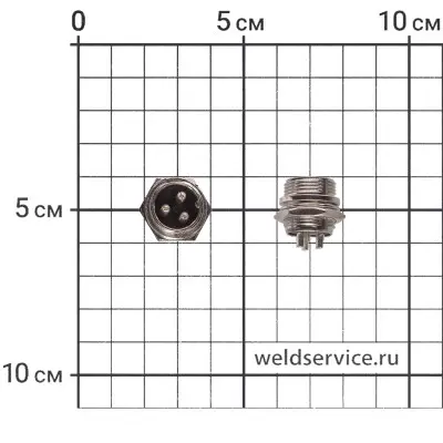 Разъём 3 pin панель