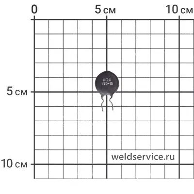 Терморезистор 47D-15 (15 Ом)