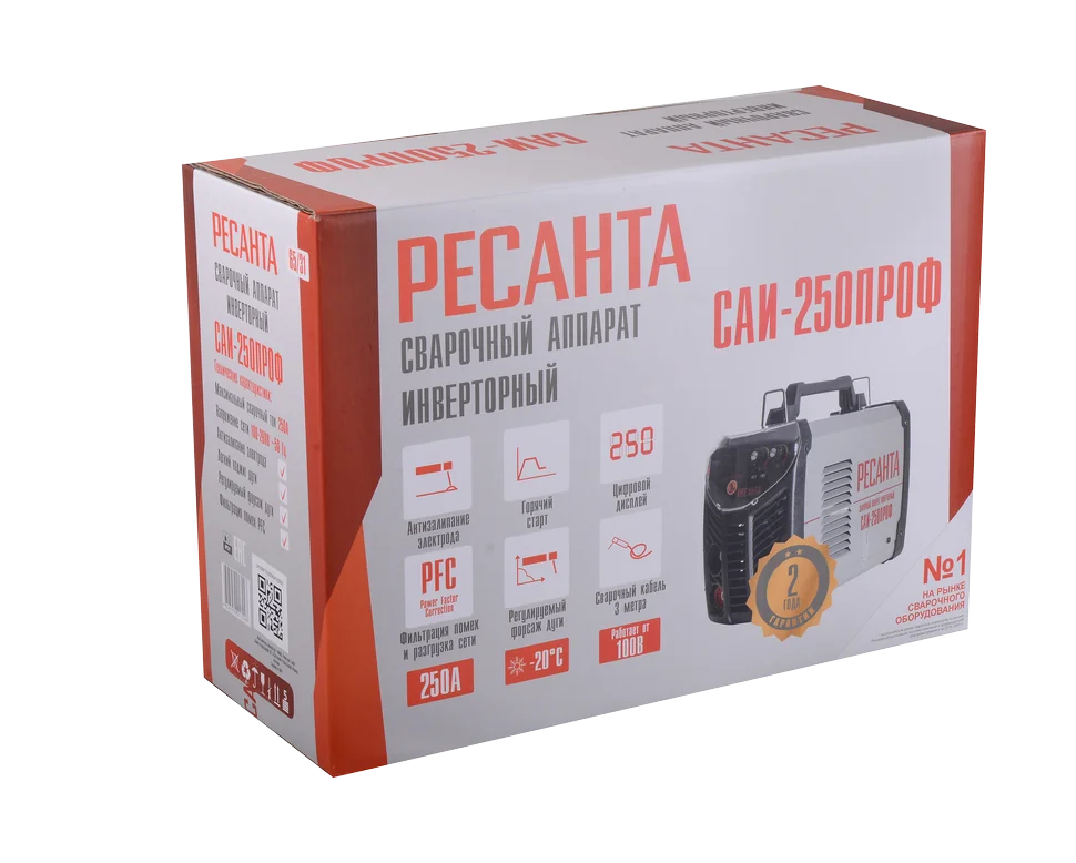 Сварочный аппарат инверторный Ресанта САИ 250 ПРОФ сварочный аппарат MMA