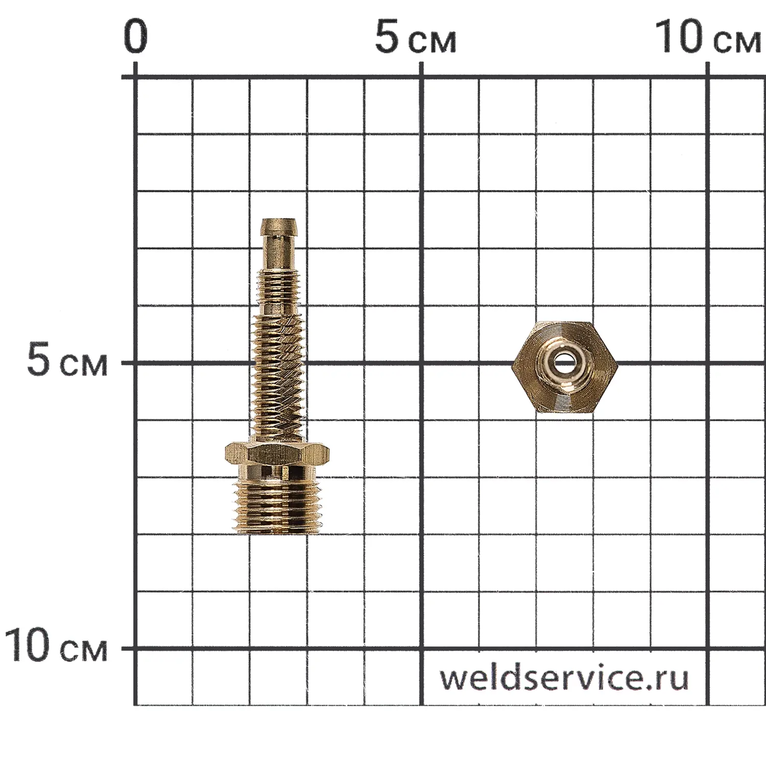 Штуцер панельный 3/8