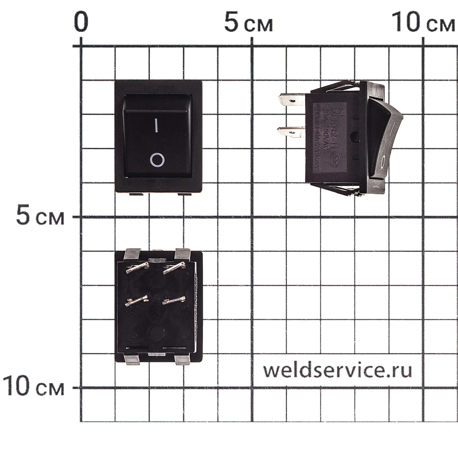 Выключатель питания 20А (KR2-11-201)
