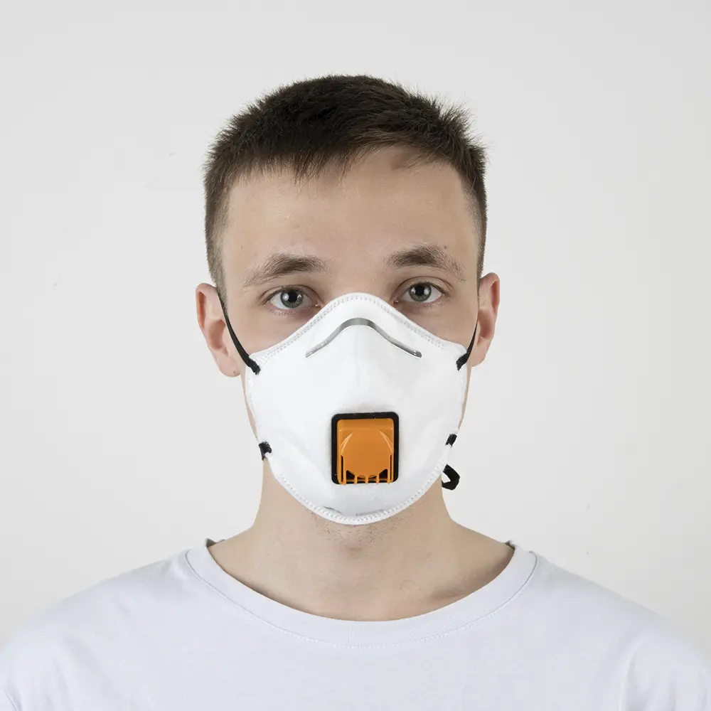 Чашеобразный противоаэрозольный респиратор с клапаном (FFP2 R D) 10 шт. JM-7622