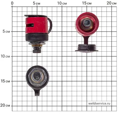 Разъём ОКС35-50 (ARC500(J11)) - красный