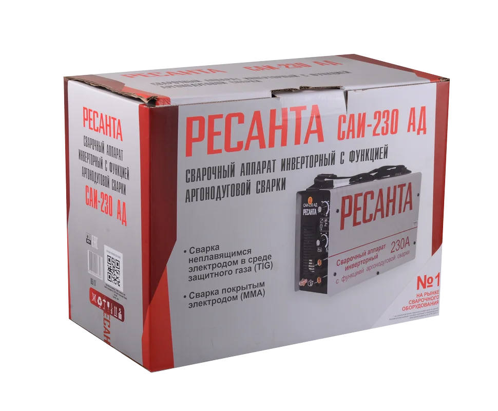 Сварочный аппарат инверторный Ресанта САИ-230 АД (аргонодуговой) сварочный аппарат MMA