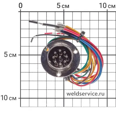 Разъём 9 пин панельный папа  (N316)