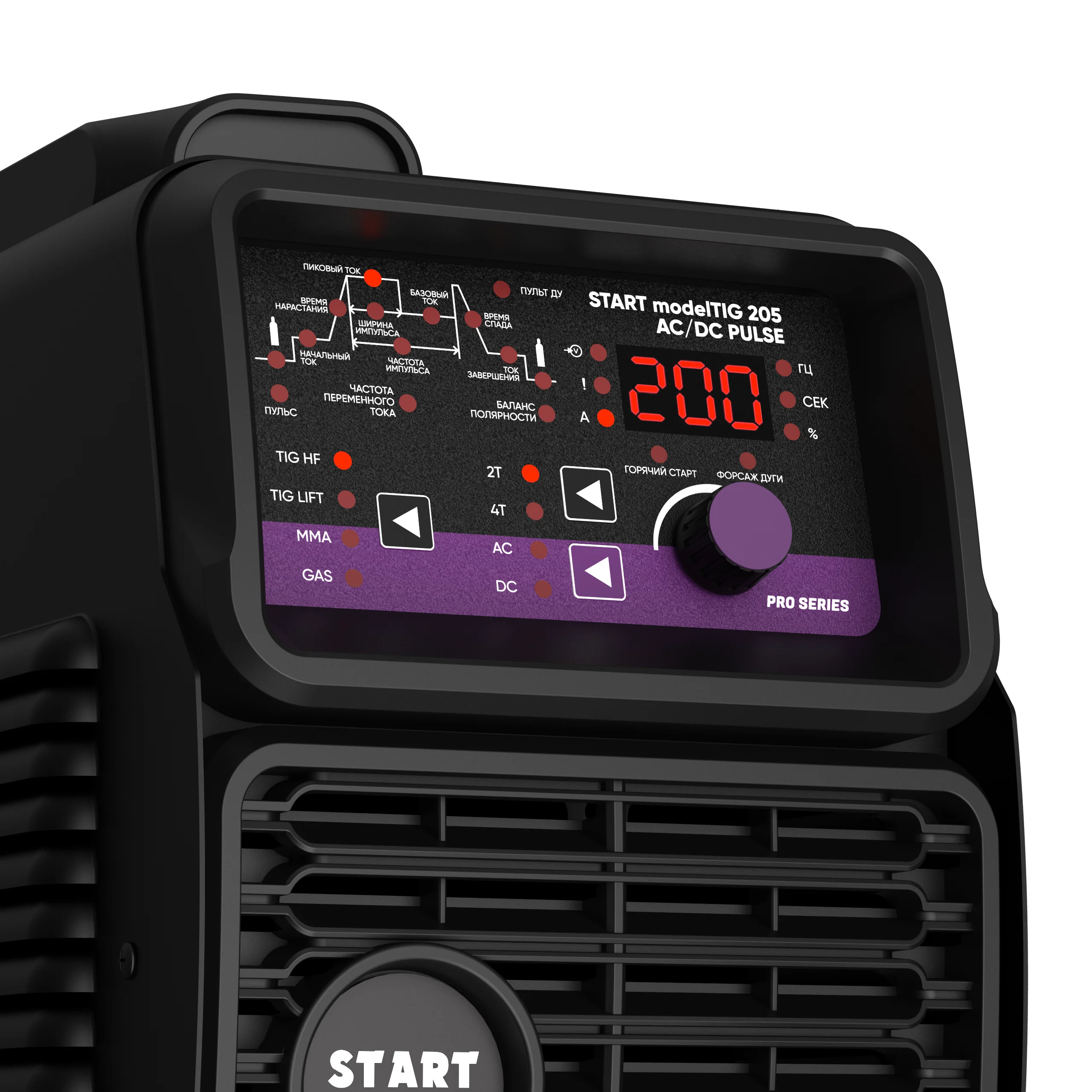 START modelTIG 205 AC/DC TIG PULSE Установка аргонодуговой сварки 3W205AP