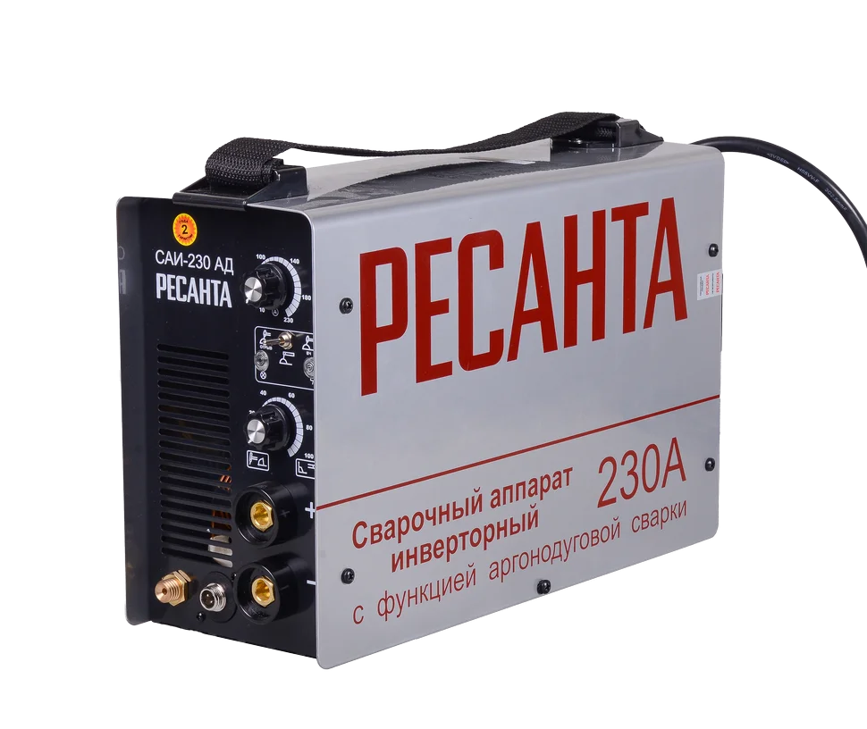 Сварочный аппарат инверторный Ресанта САИ-230 АД (аргонодуговой) сварочный аппарат MMA