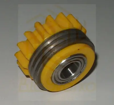 Подающий ролик, 1.6/1.6 (L) с шариковым подшипником, жёлтый, Kemppi