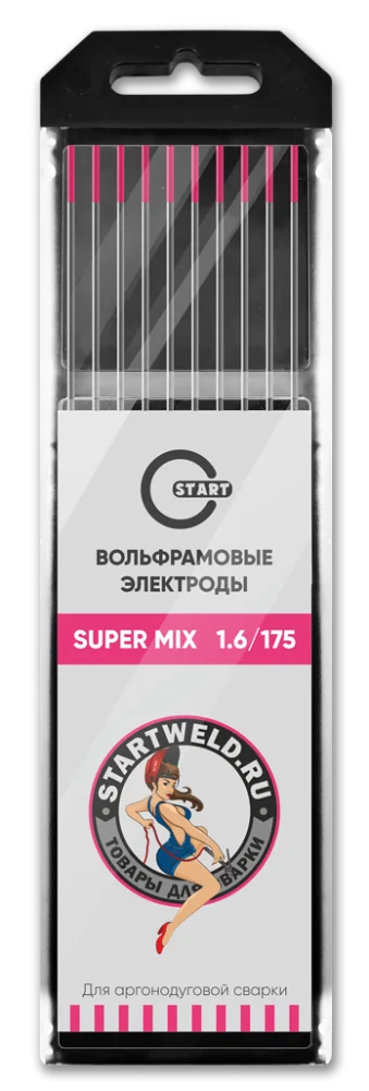 START SUPER MIX  1,6х175 Вольфрамовый электрод (розовый) WE16175