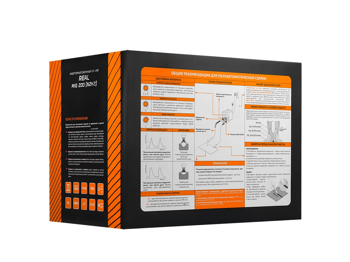 REAL MIG 200 N2K2 сварочный полуавтомат 220 В